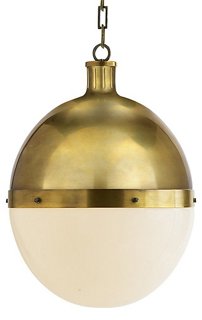 Hicks Pendant - Antiqued Brass - Visual Comfort & Co.