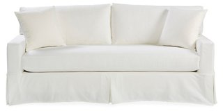 white sofa slipcover