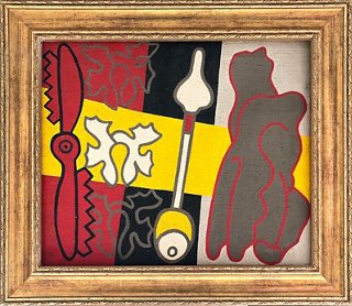 Antiquarian Art Company Cubist Abstract Painting Manner Of Leger One Kings Lane