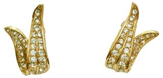 Wisteria Antiques Etc… - Givenchy Crystal & Gold Earrings | One Kings Lane