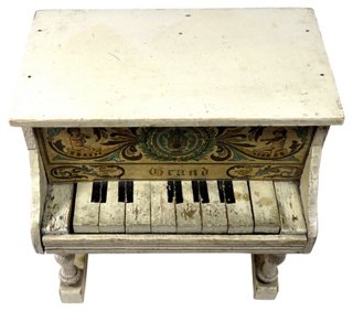 antique toy piano