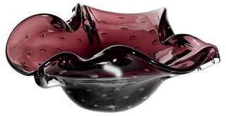 2 B Modern Italian Murano Bullicante Glass Bowl One Kings Lane
