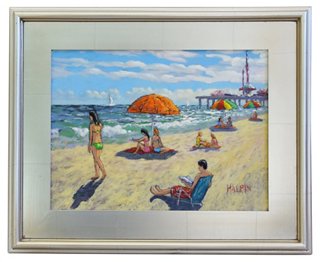 Mike Seratt Of The Prized Pig Atlantic City Summer Beach By Tim