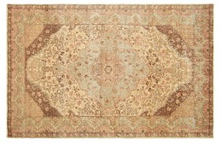 1960s Turkish Oushak Rug, 4'3" x 6'7"