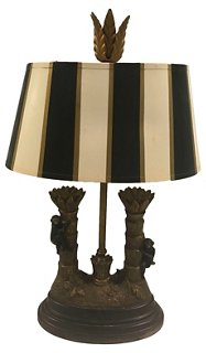 vintage monkey table lamp