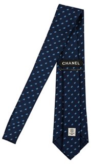 Vintage Lux - Chanel Navy Tie | One Kings Lane