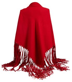 red cashmere shawl