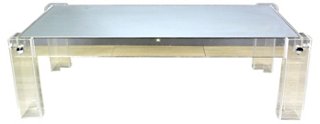 Vintage Bella Home Mid Century Lucite Coffee Table One Kings Lane