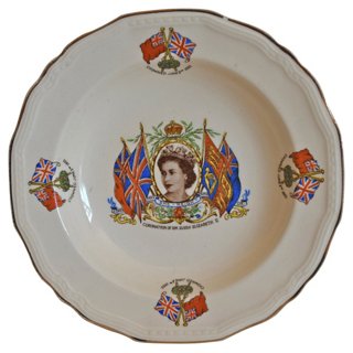 The Montecito Collection HM Queen Elizabeth II Coronation Dish One