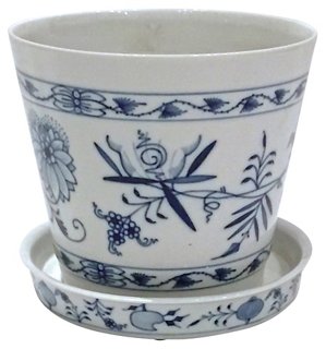 Vermilion Designs Meissen Blue Onion Floral Cachepot One Kings