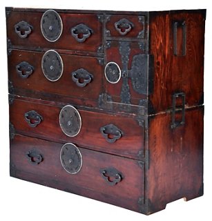 Hot Moon Collection Antique Japanese Sendai Tansu Chest One Kings Lane